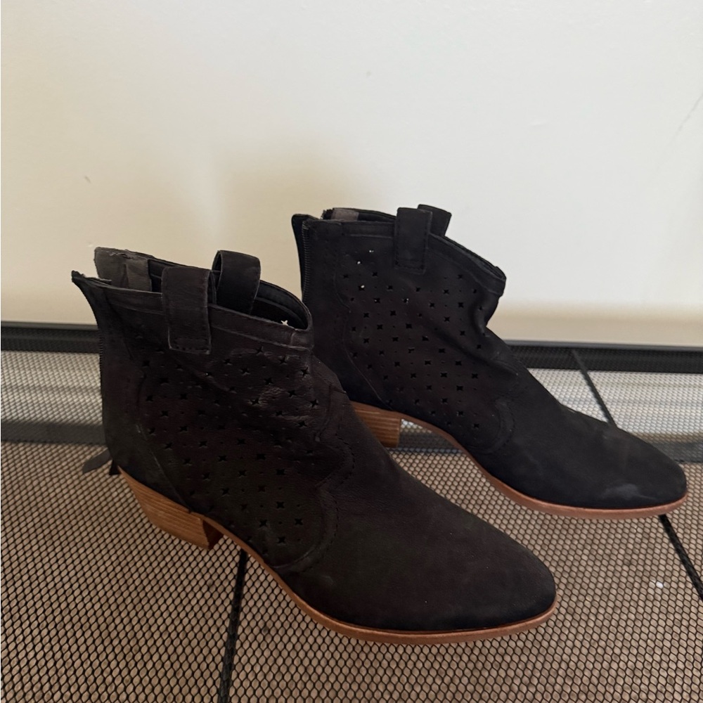 Black Suede Ankle Boots